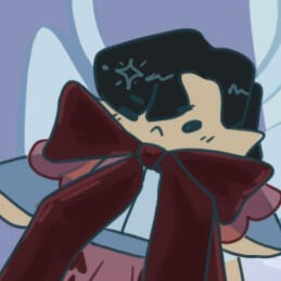 A drawing of Rin smiling